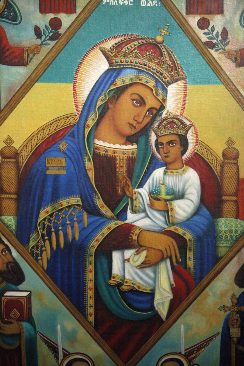 Ikon i Beta Maryam Mausoleum, Addis Abeba, Etiopien av Unbekannt