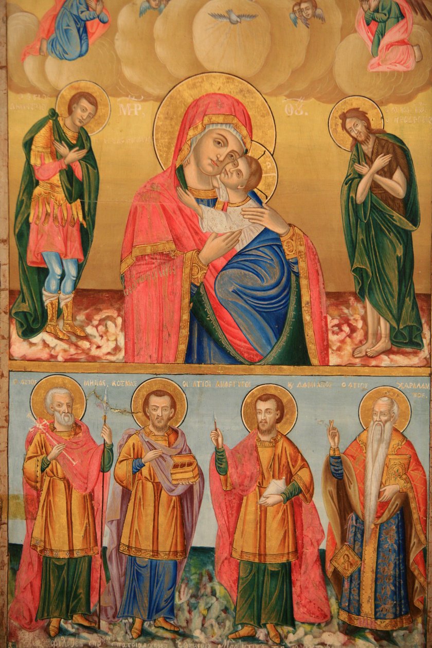 Ikon i Saint Dimitrios ortodoxa kyrka Thessalonique Grekland av Unbekannt