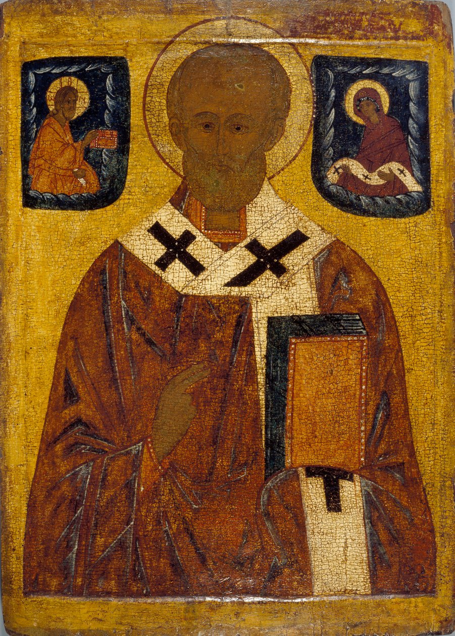 Ikon av St Nicholas, 1400-1500-talet 1401-1600 av Unbekannt