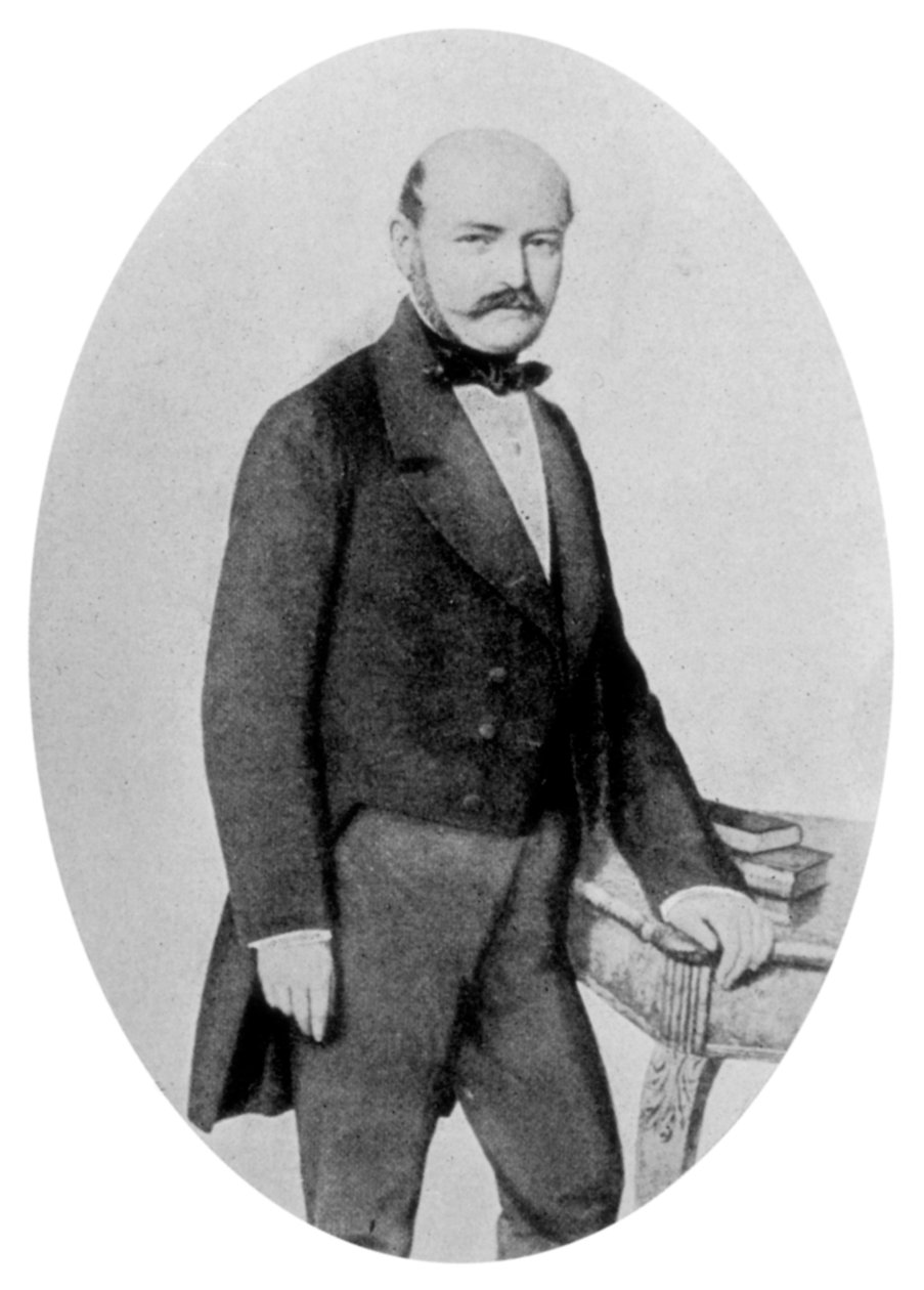 Ignaz Philip Semmelweis 1818-1865, ungersk obstetriker, 1800-talet av Unbekannt