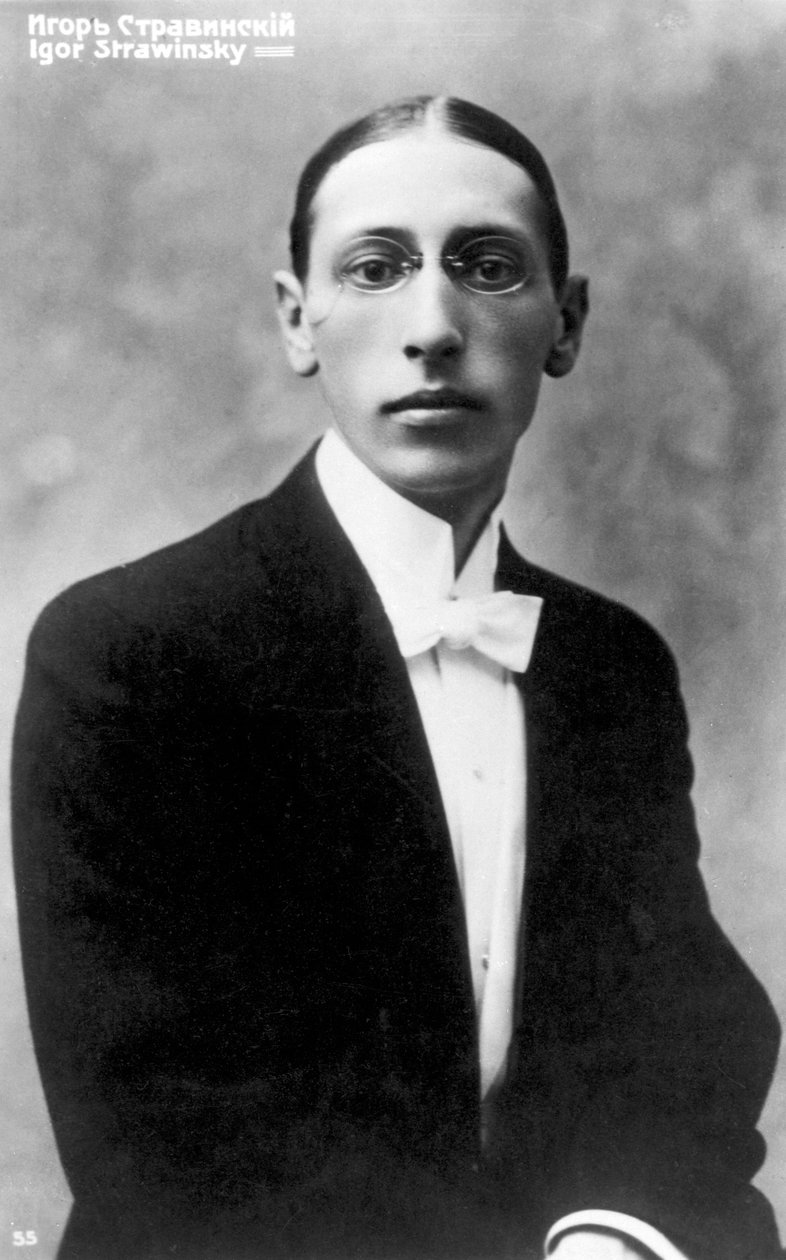 Igor Stravinskij, ryskfödd kompositör, som ung, ca 1900 av Unbekannt