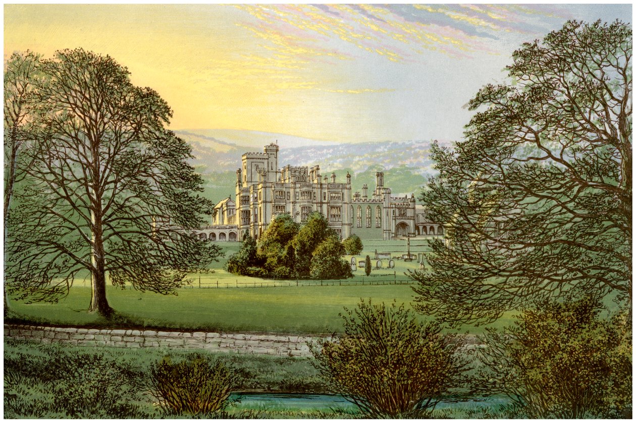 Ilam Hall, Staffordshire, hem för familjen Hanbury, c1880 av Unbekannt