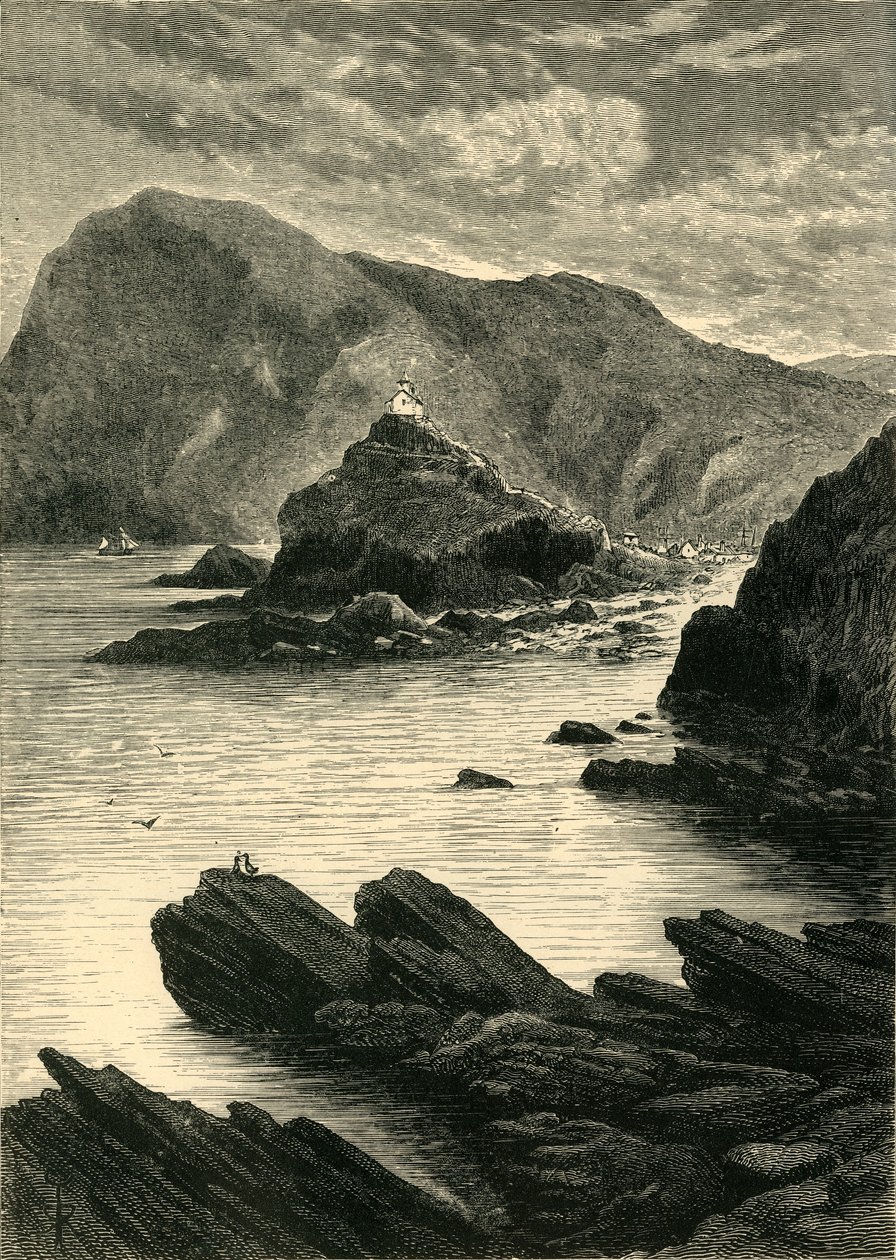 Ilfracombe - Utsikt från klipporna vid basen av Capstone, 1898. av Unbekannt