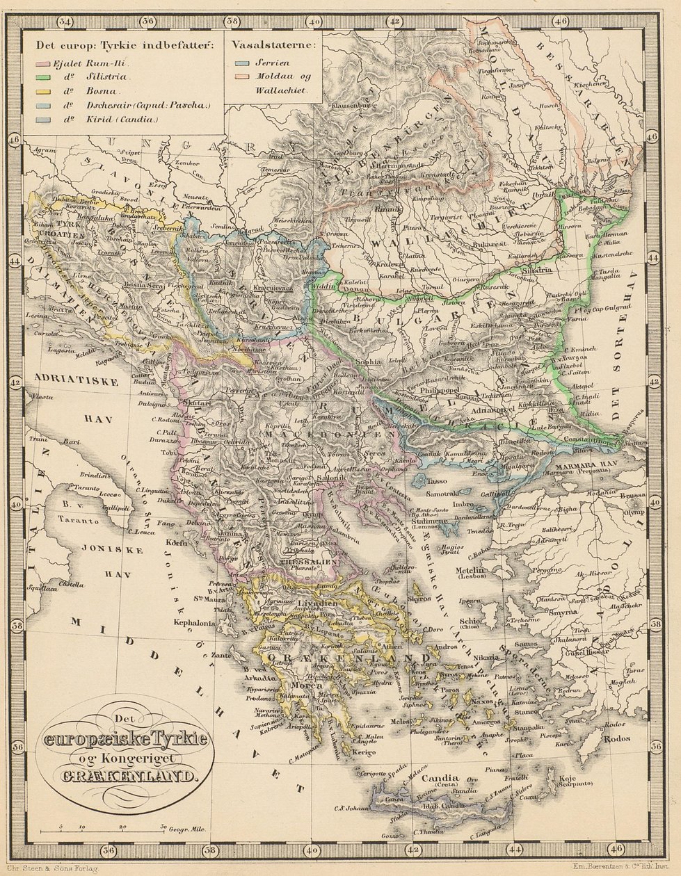 Illustration hämtad från boken Atlas of All Parts of the Earth av okänd författare och utgiven av Chr. Steen & Søn (Köpenhamn, 1857) av Unbekannt
