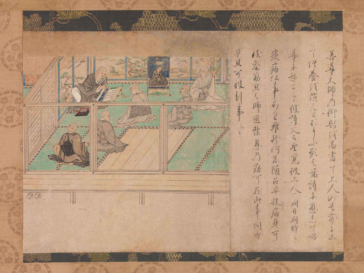 Illustrerad biografi av Honen Shuikotokuden-e, ca. 1310-20. av Unbekannt