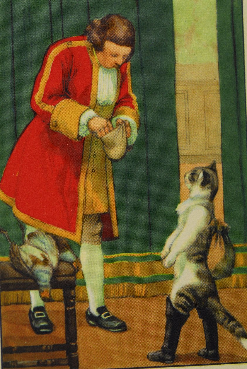 Illustration/Stövelkatten/Conte de Perrault av Unbekannt