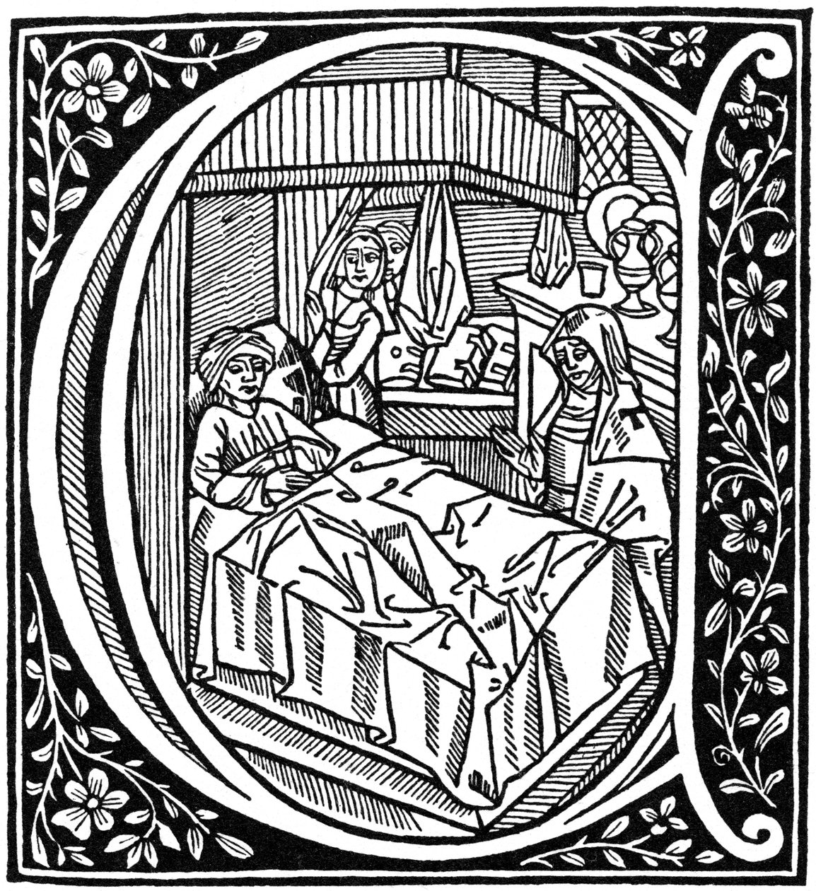 Illustration från Boethius, Filosofins tröst, 1498 1964 av Unbekannt