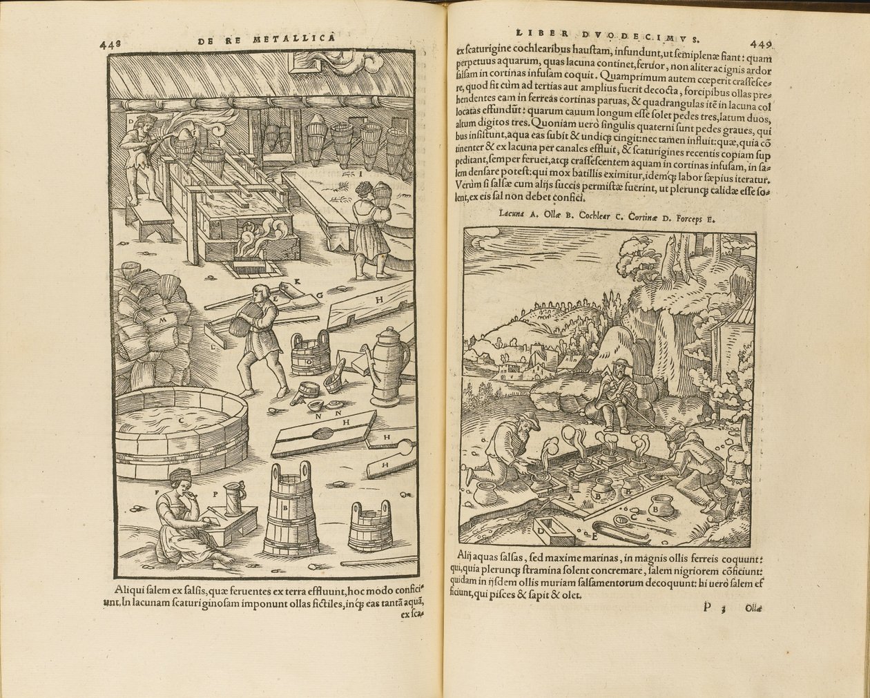 Illustration från De re metallica libri XII av Georgius Agricola, 1556 av Unbekannt