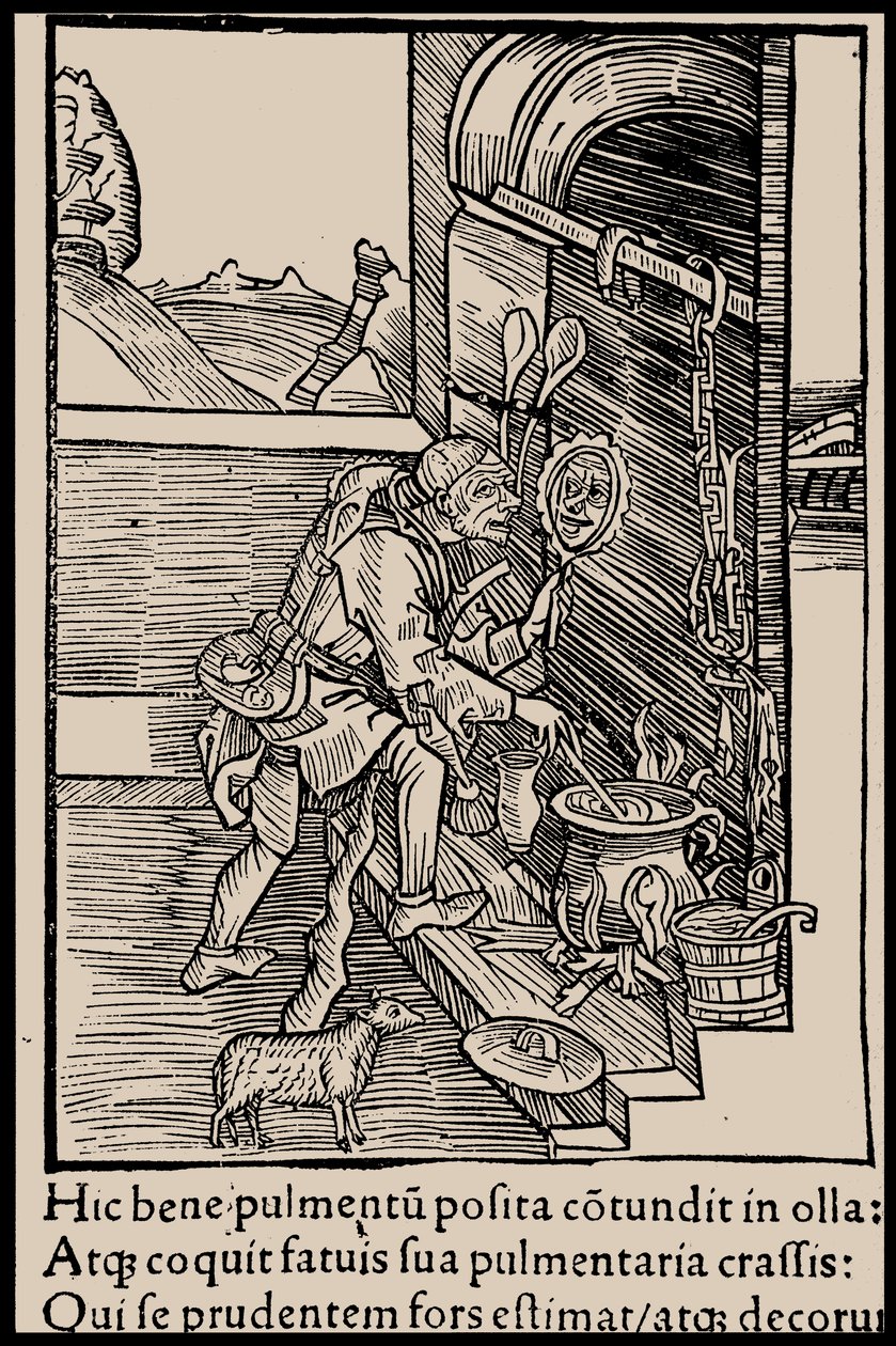 Illustration till boken Ship of Fools av Sebastian Brant, 1497. av Unbekannt