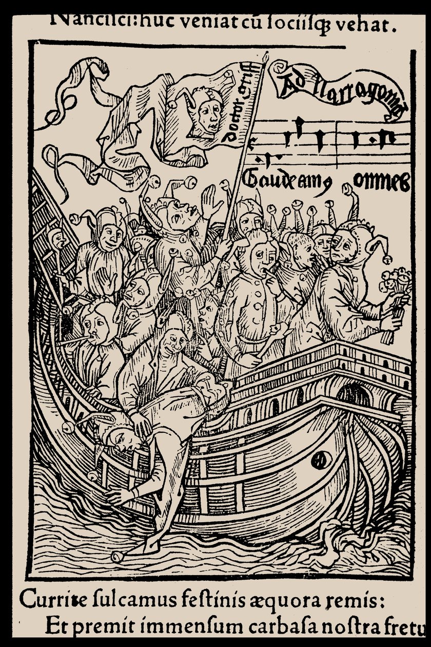 Illustration till boken Ship of Fools av Sebastian Brant, 1497. av Unbekannt