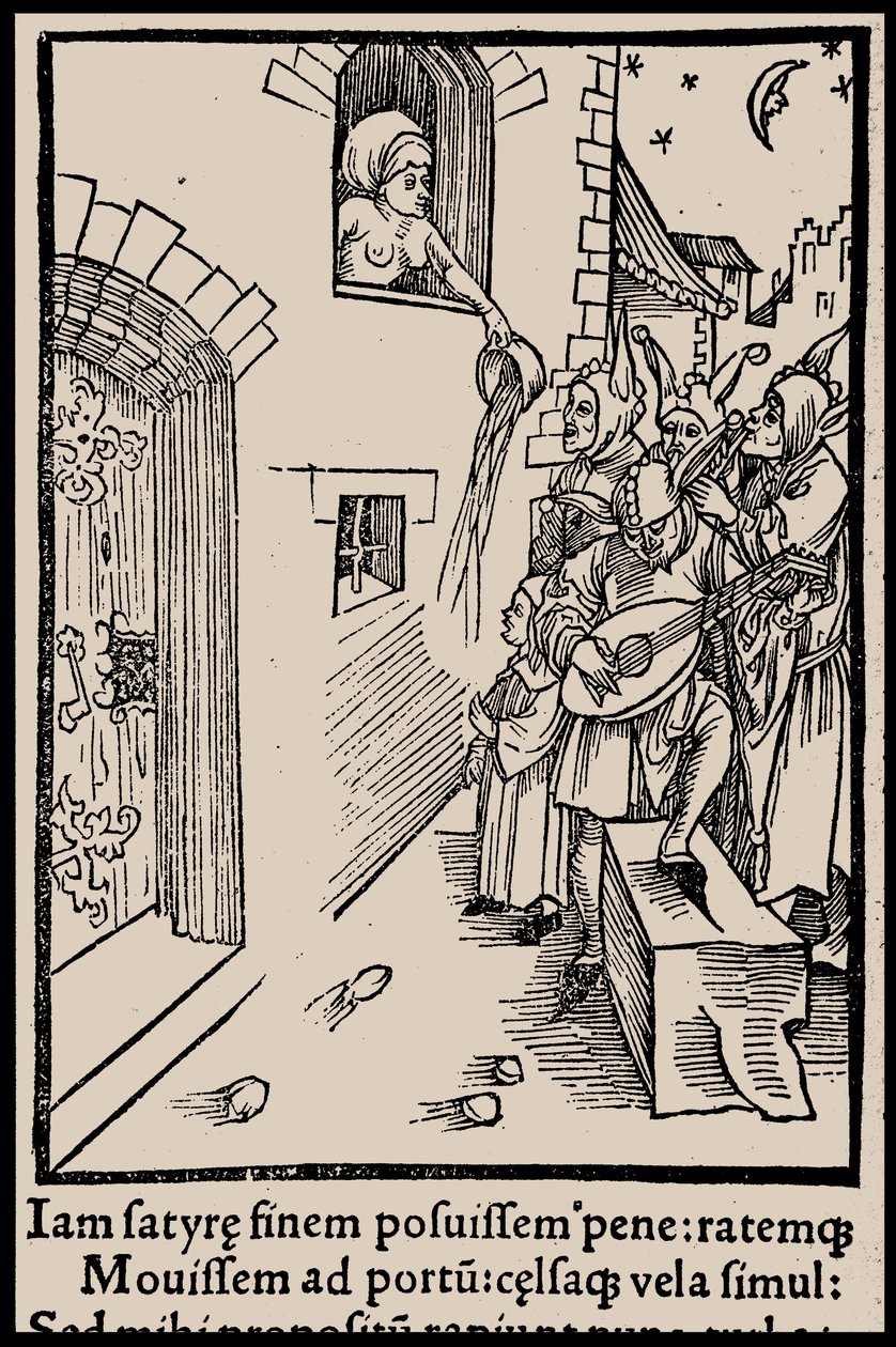 Illustration till boken Ship of Fools av Sebastian Brant, 1497. av Unbekannt