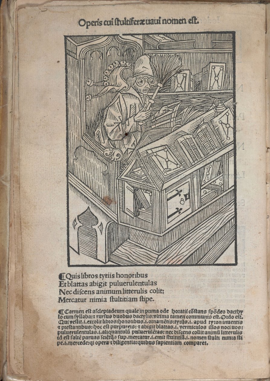 Illustration till boken Ship of Fools av Sebastian Brant, 1513. av Unbekannt