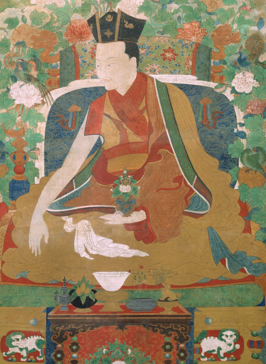 Bilddetalj från The Ninth Karmapa, Wangchug Dorje av Unbekannt