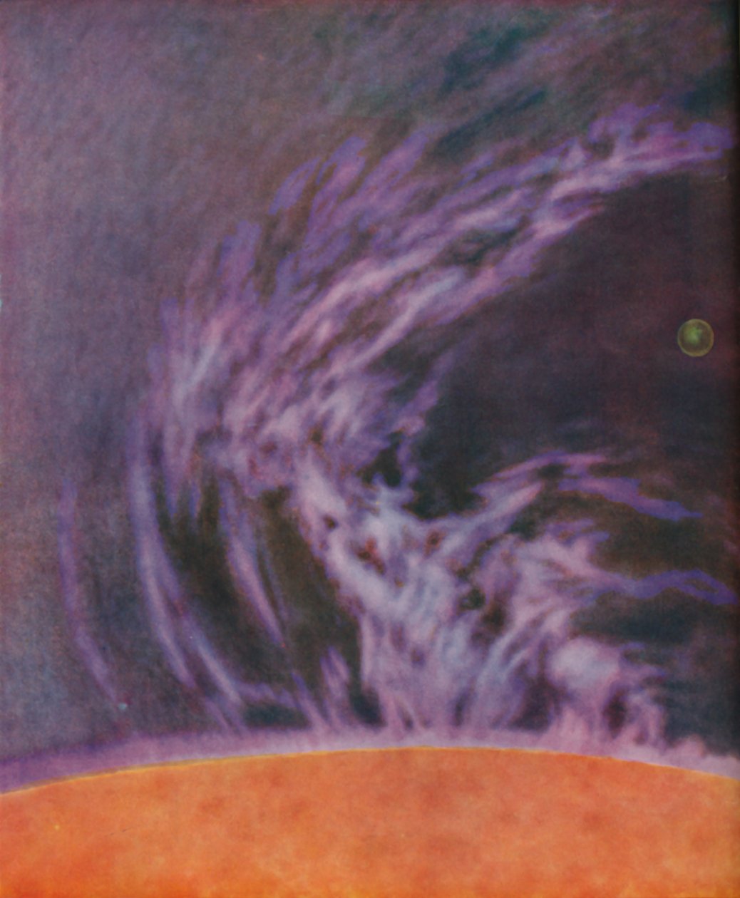 Enormt utbrott av en solprominens 140 000 miles hög, c1935 av Unbekannt