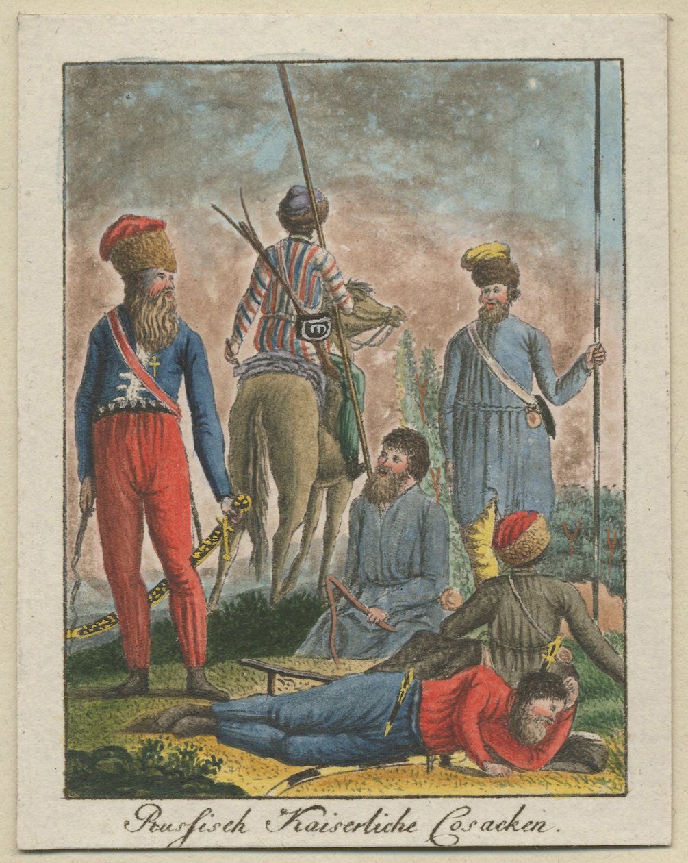 Imperialistiska ryska kosacker, 1799 av Unbekannt