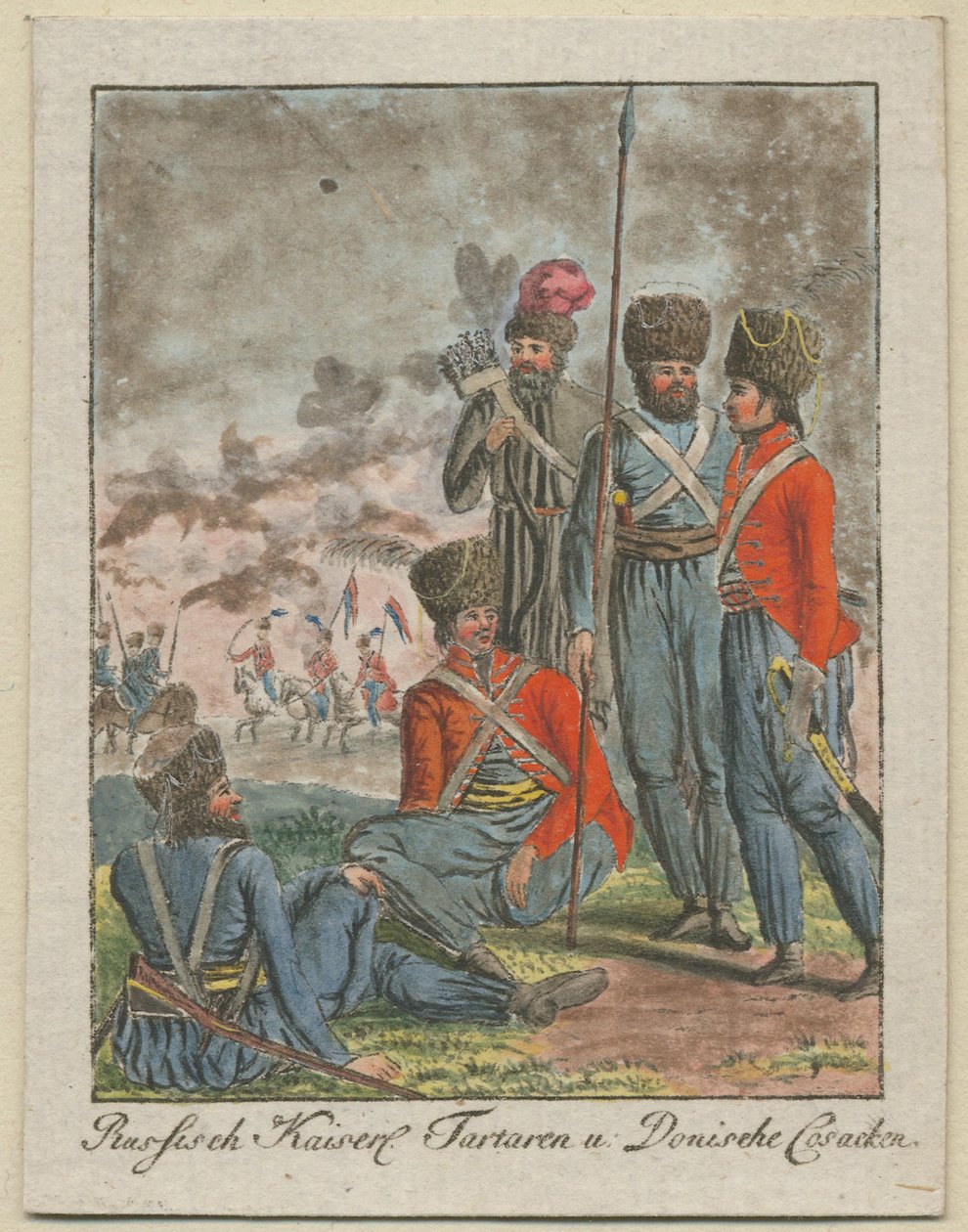 Imperialistiska ryska kosacker, 1799 av Unbekannt