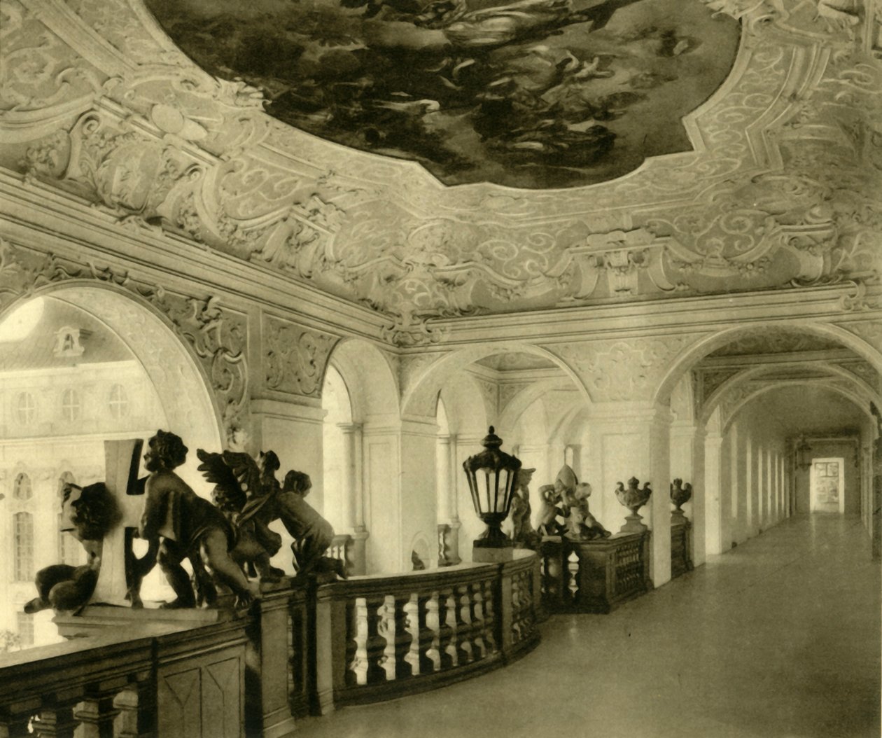 Imperial trappa, St Florian Monastery, Sankt Florian, Oberösterreich, c1935. av Unbekannt