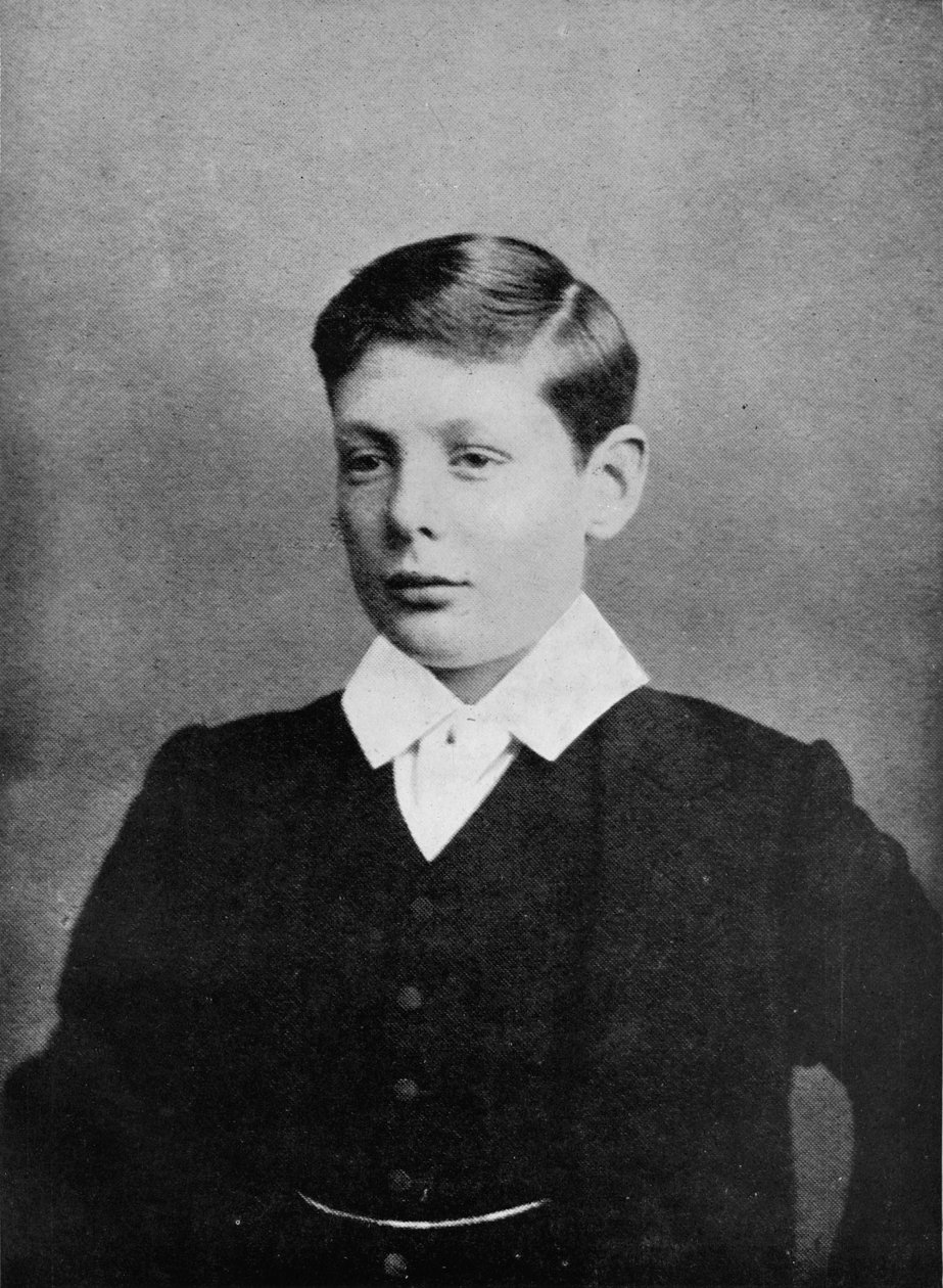 1888 reste Winston S. Churchill till Harrow, c1888, 1945 av Unbekannt