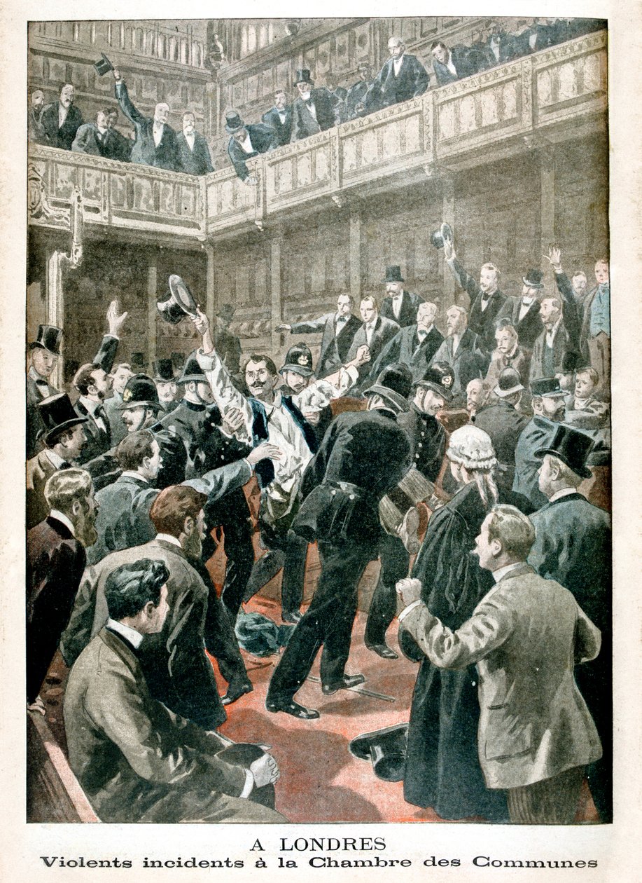 I London, våldsam incident i underhuset, 1901 av Unbekannt
