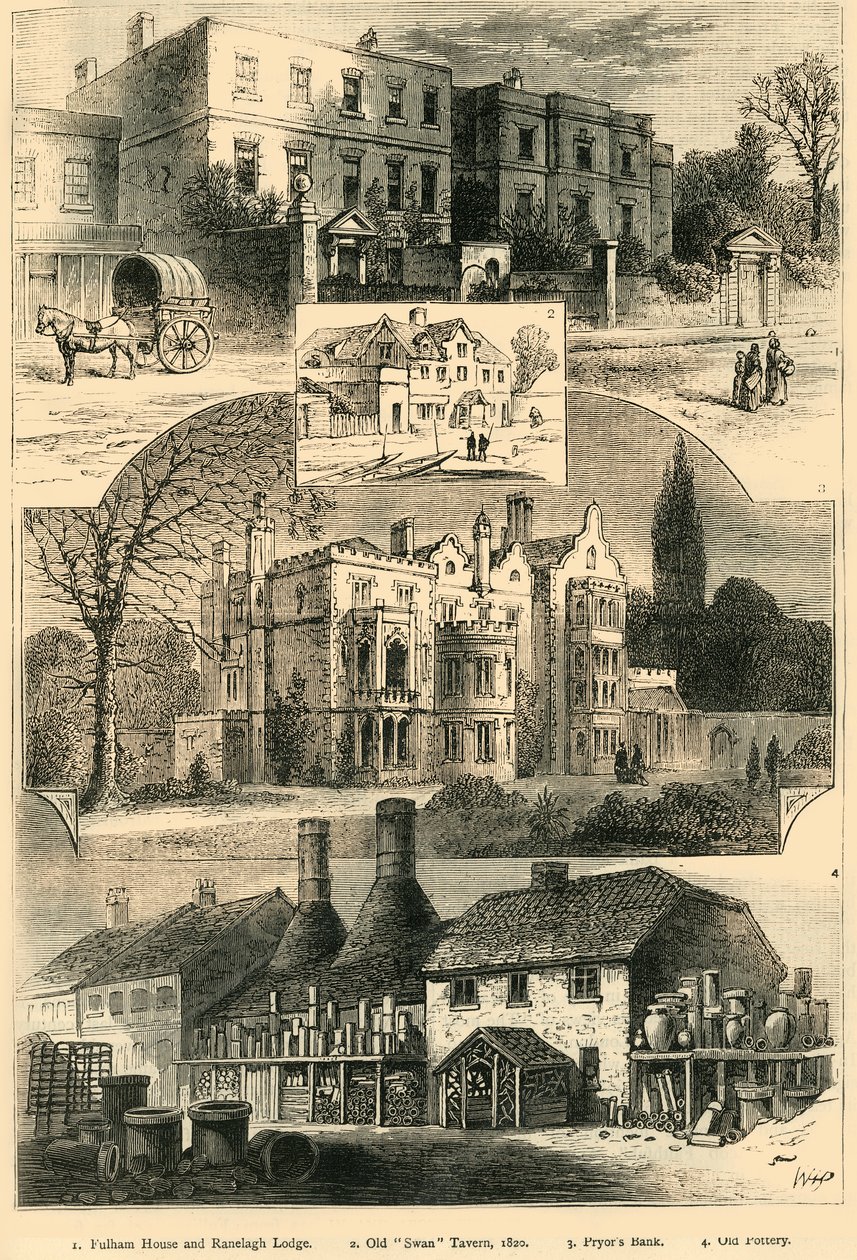 In och ut om Fulham, c1878. av Unbekannt