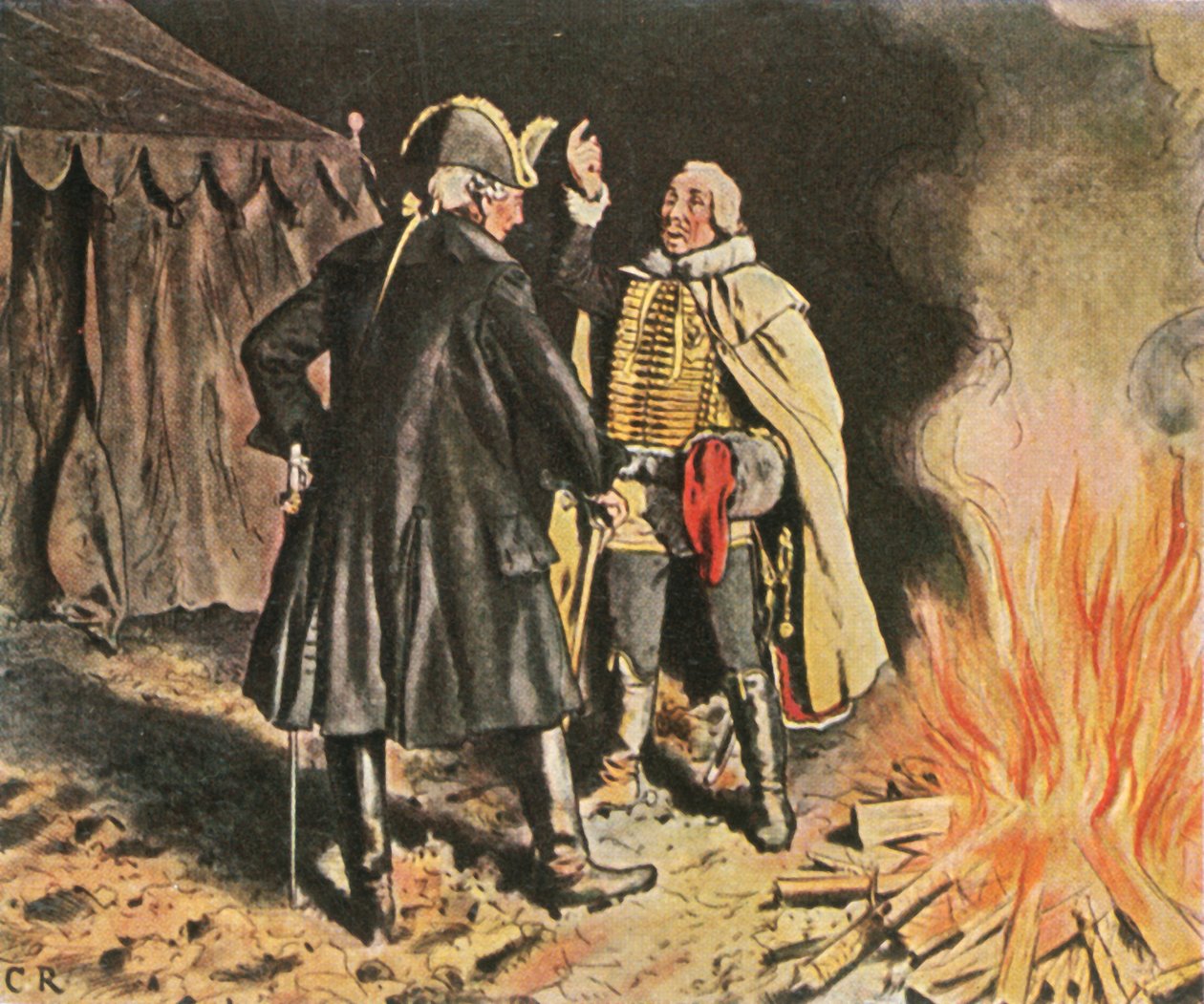 I Bunzelwitz lägret, september 1761, 1936. av Unbekannt