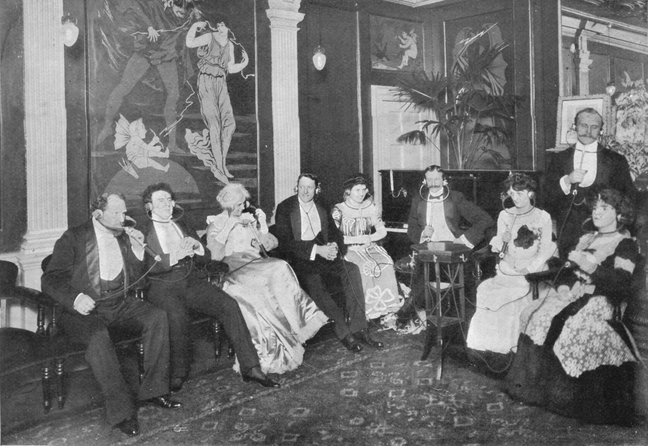 I Electrophone Salon, Gerrard Street, London, c1903 1903 av Unbekannt