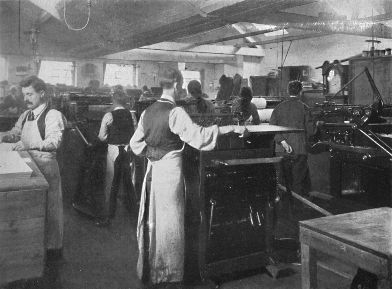 I maskinrummet, 1916 av Unbekannt