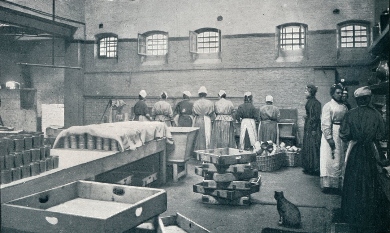 I köket i Holloway Prison, London, c1901 1901 av Unbekannt
