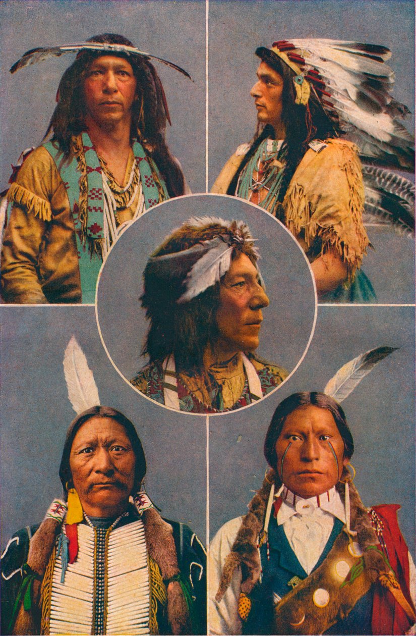 Indiska typer av Nordamerika, 1909 av Unbekannt