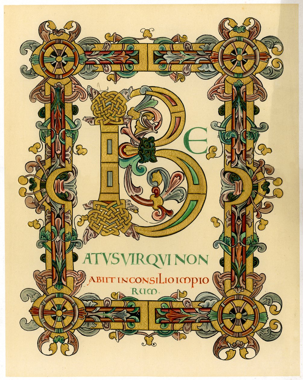 Inledande bokstav B, 1012-1023 av Unbekannt