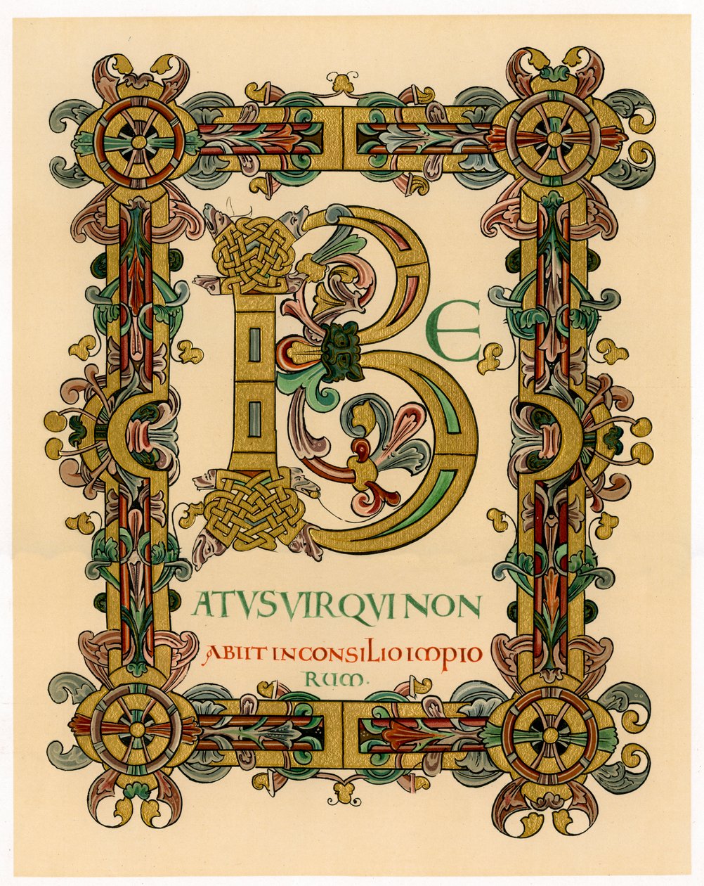 Inledande bokstav B, 1012-1023 av Unbekannt