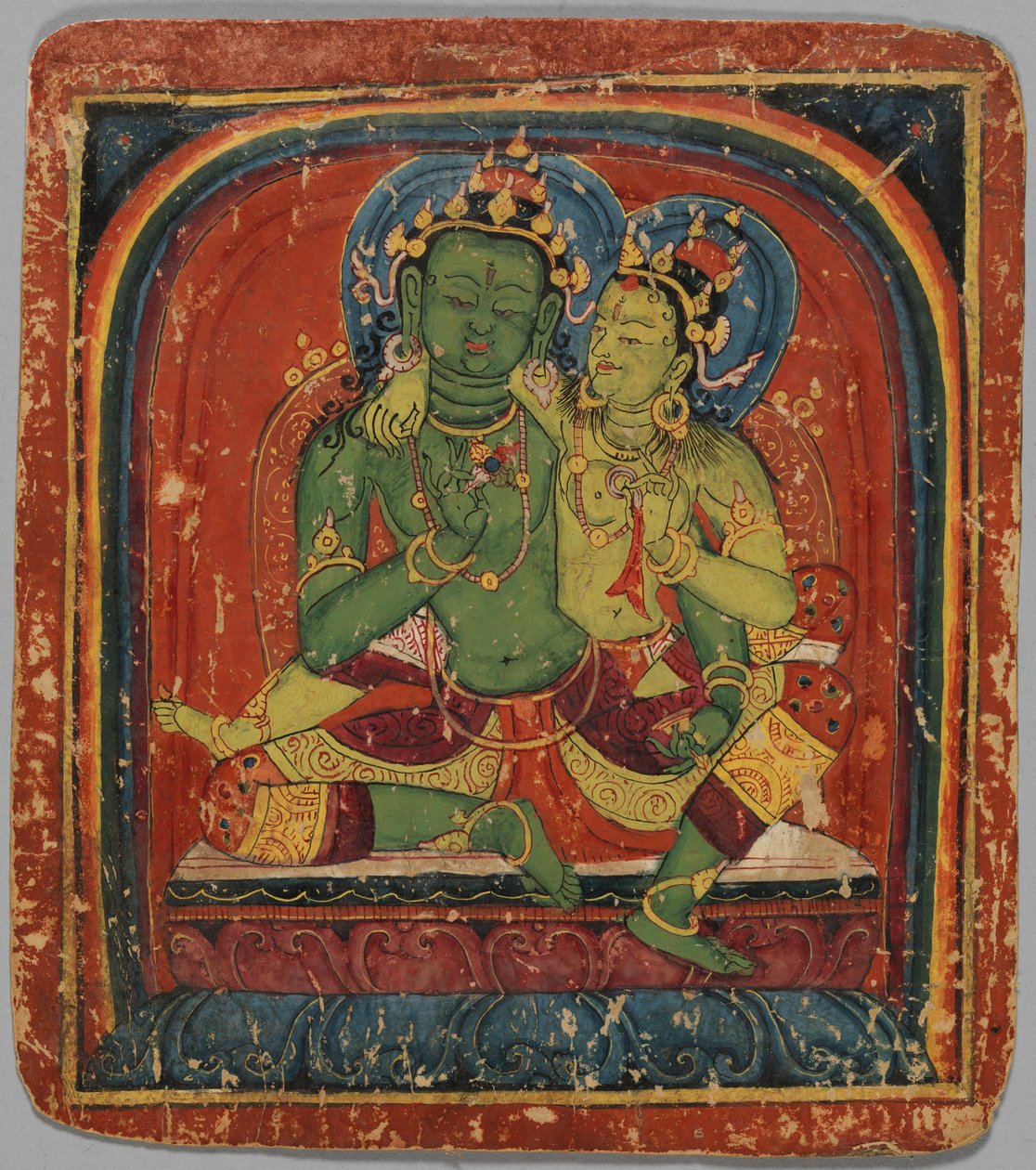 Initieringskort Tsakalis: Vajrapani, tidigt 1400-tal. av Unbekannt