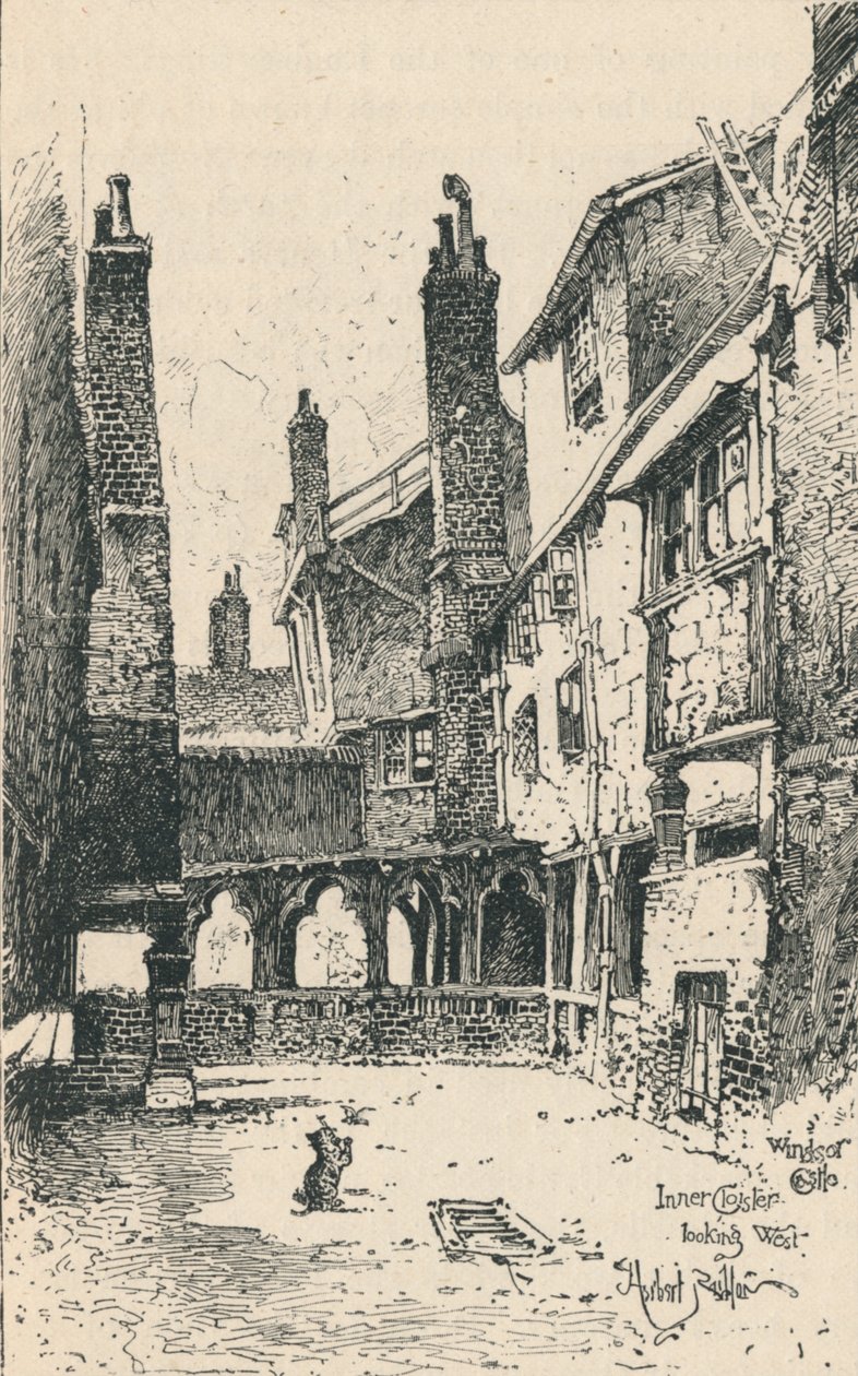 Inre klostret, tittar västerut, 1895 av Unbekannt