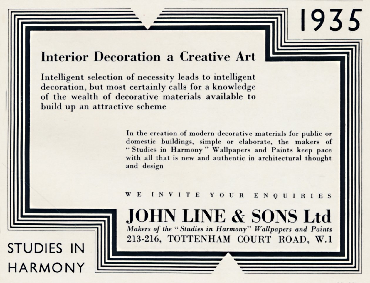 Inredning en kreativ konst - John Line & Sons Ltd, 1935 av Unbekannt