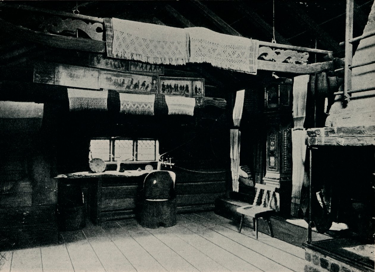 Interior From Mora, Skansen Open Air Museum, Stockholm, 1925 av Unbekannt