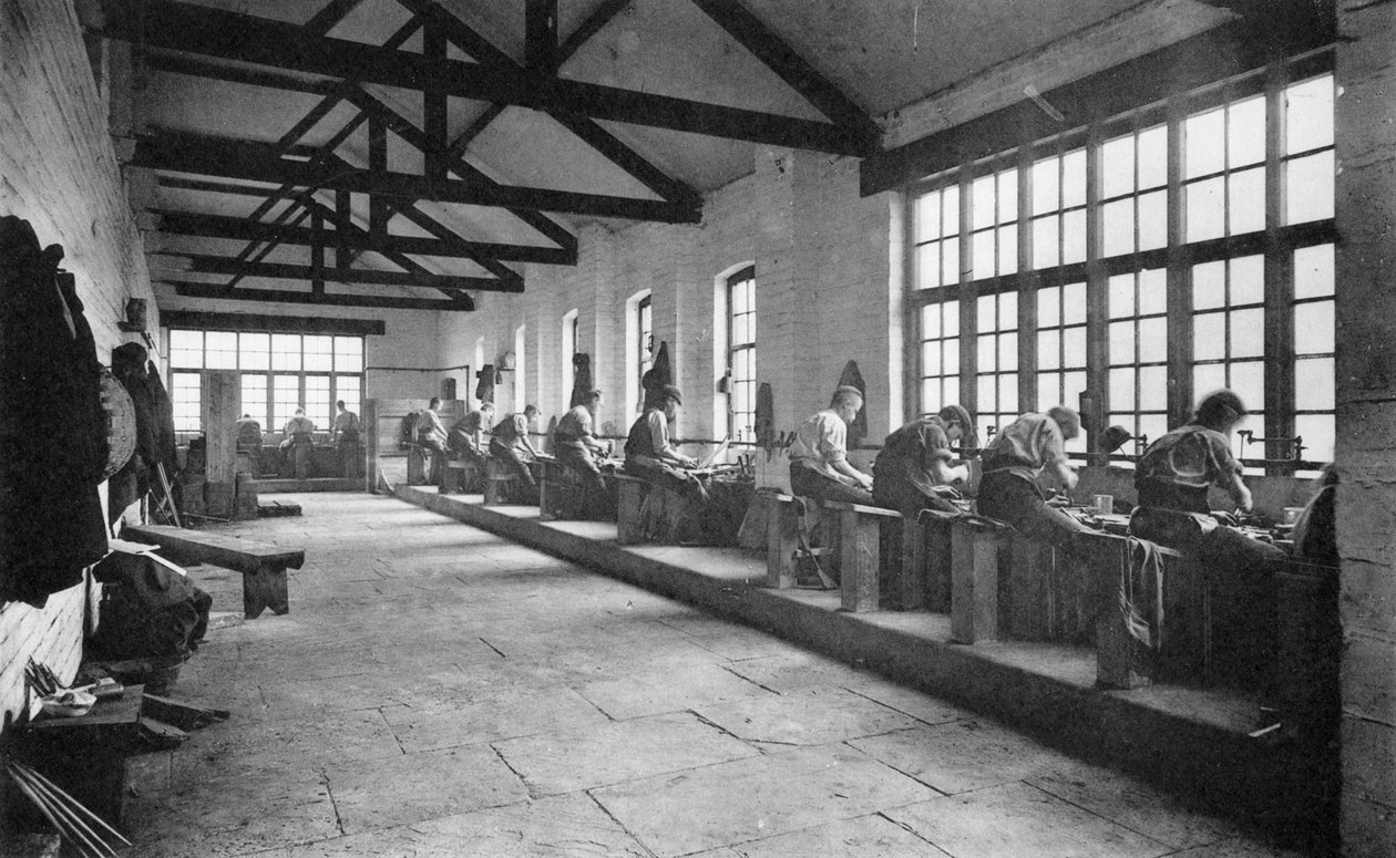 Interiör, Thomas Firth & Sons Norfolk Works, Sheffield, c1890 av Unbekannt