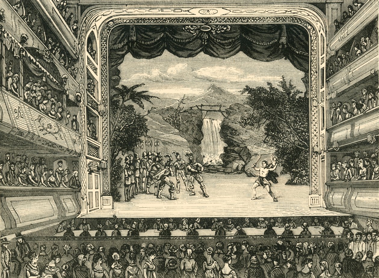 Interiör av Covent Garden Theatre 1804, 1881. av Unbekannt