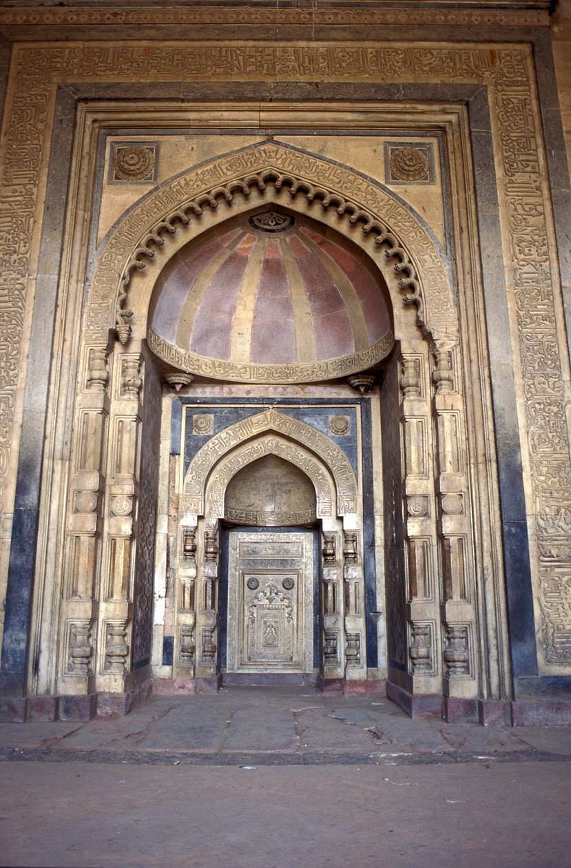 Interiör av Mughal-moskén, Delhi, Indien av Unbekannt