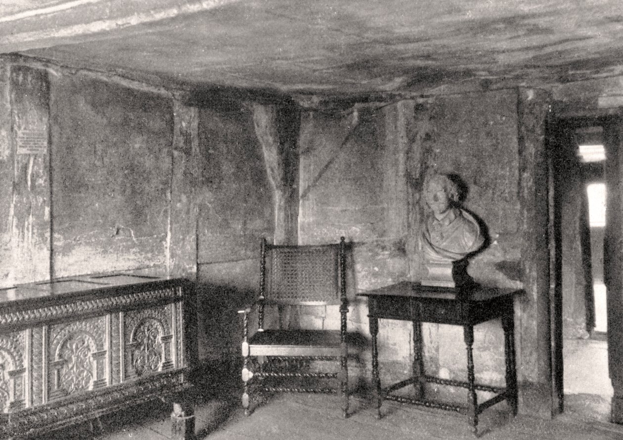 Interiör av Shakespeares hus, Stratford-upon-Avon, Warwickshire, England, 1924-1926 av Unbekannt