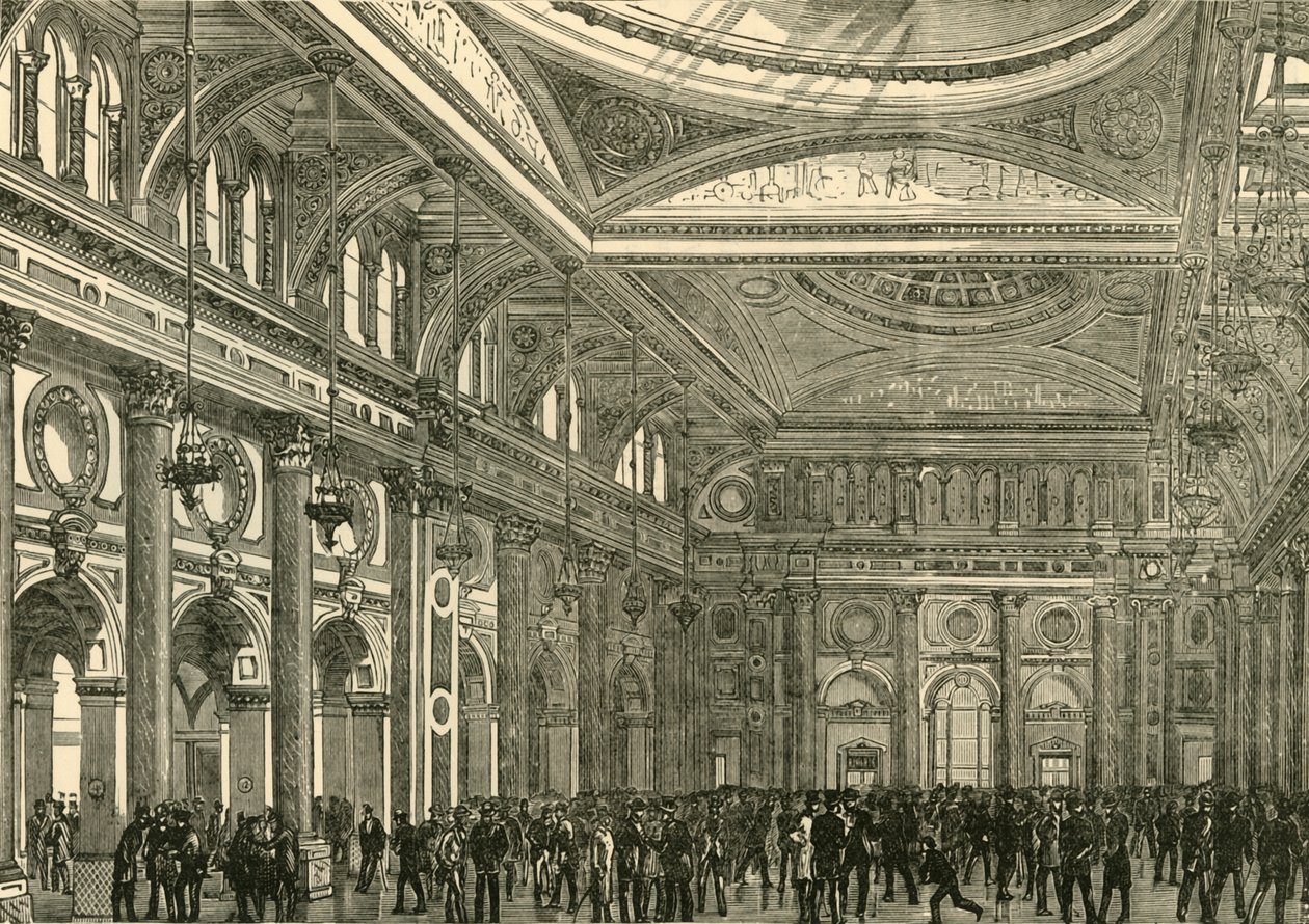 Interiör av Royal Exchange, 1898. av Unbekannt
