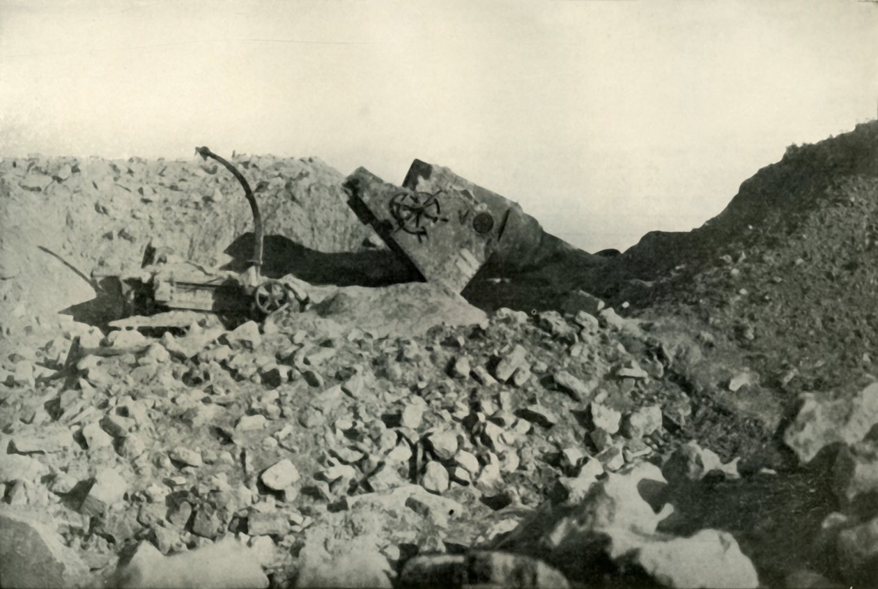 Interiör av Seddul Bahr-forten, 1919. av Unbekannt