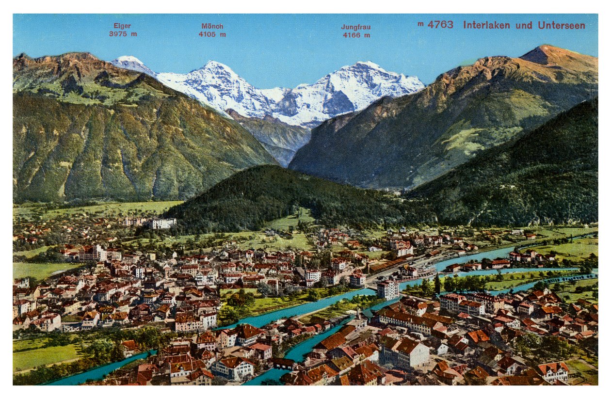 Interlaken, Schweiz, 1900-talet av Unbekannt