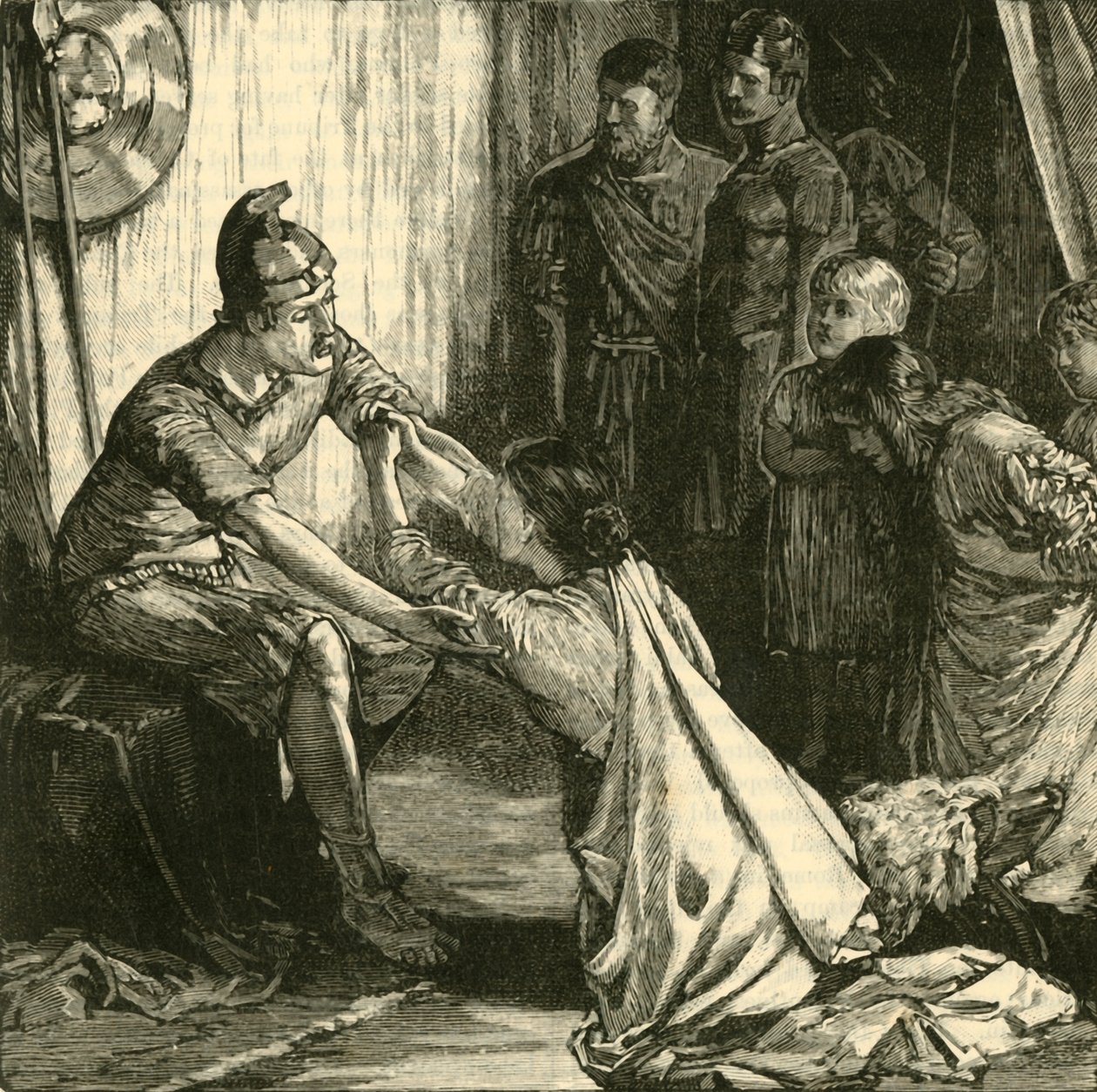Intervju mellan Coriolanus och hans fru och mor, 1890. av Unbekannt