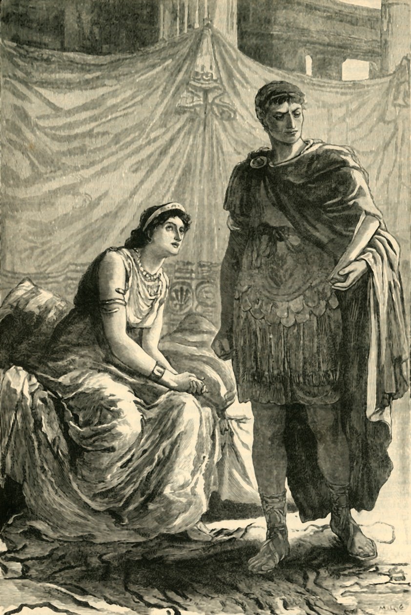 Intervju mellan Octavianus och Cleopatra, 1890. av Unbekannt
