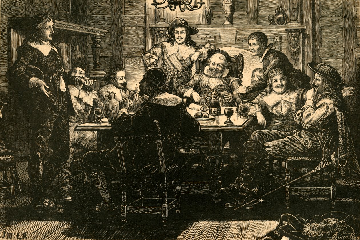 Introduktion av Randolph till Ben Jonson på Devil Tavern, 1897. av Unbekannt