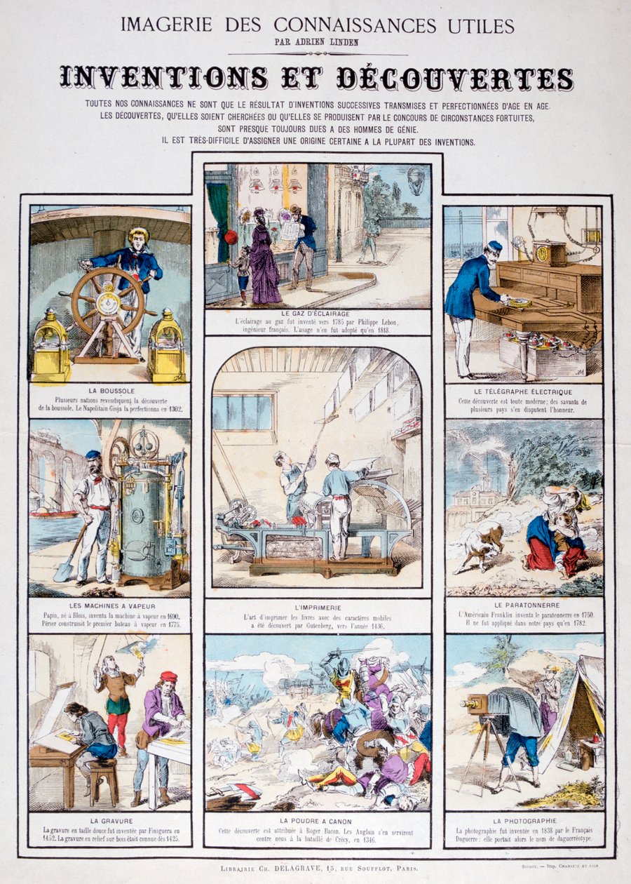 Uppfinningar och upptäckter, 1800-talet av Unbekannt