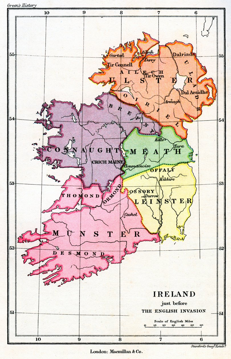 Irland strax före den engelska normandiska invasionen, 1169 1893 av Unbekannt