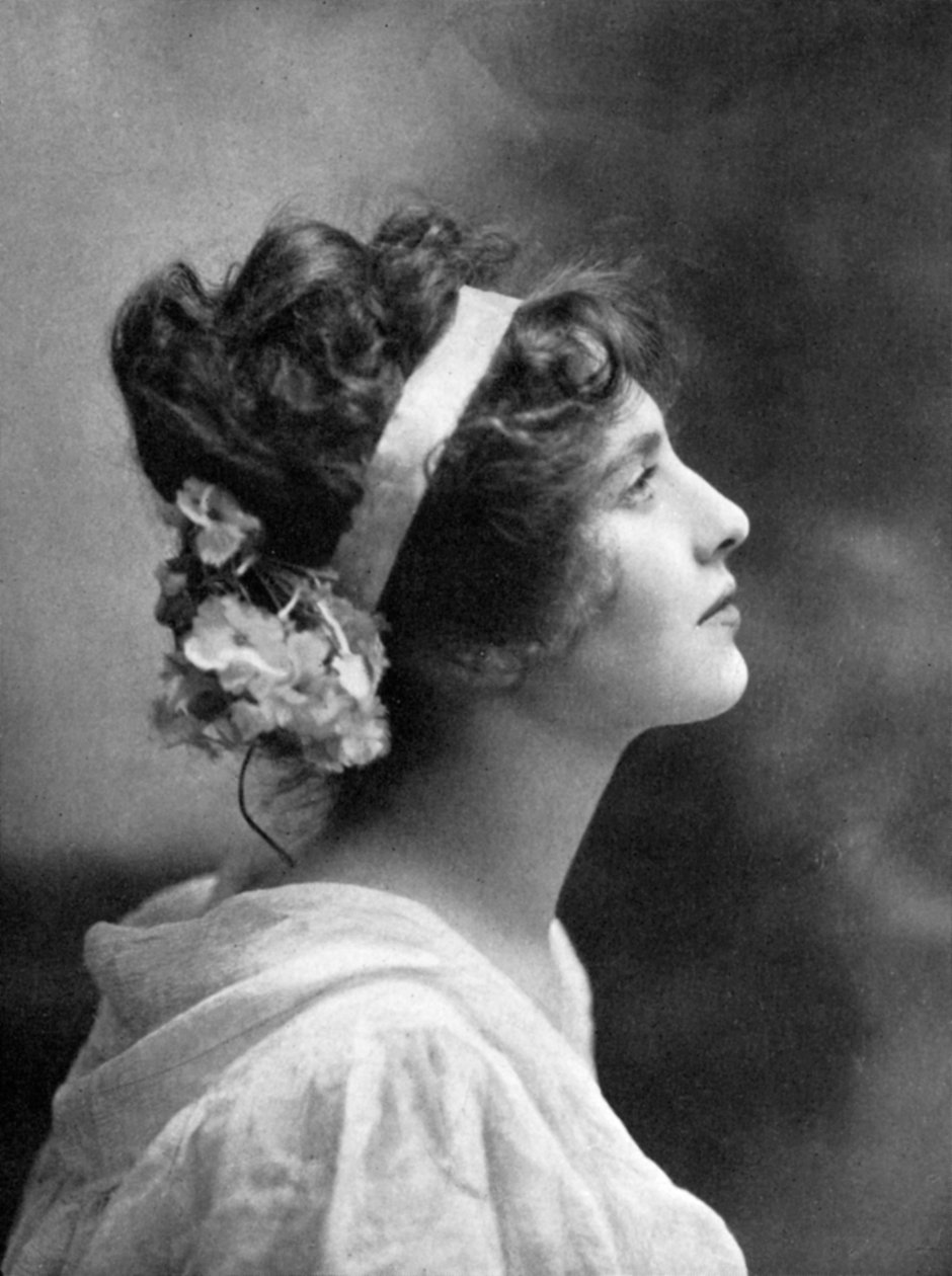 Iris Hoey 1885-1979, brittisk skådespelerska, 1908-1909 av Unbekannt
