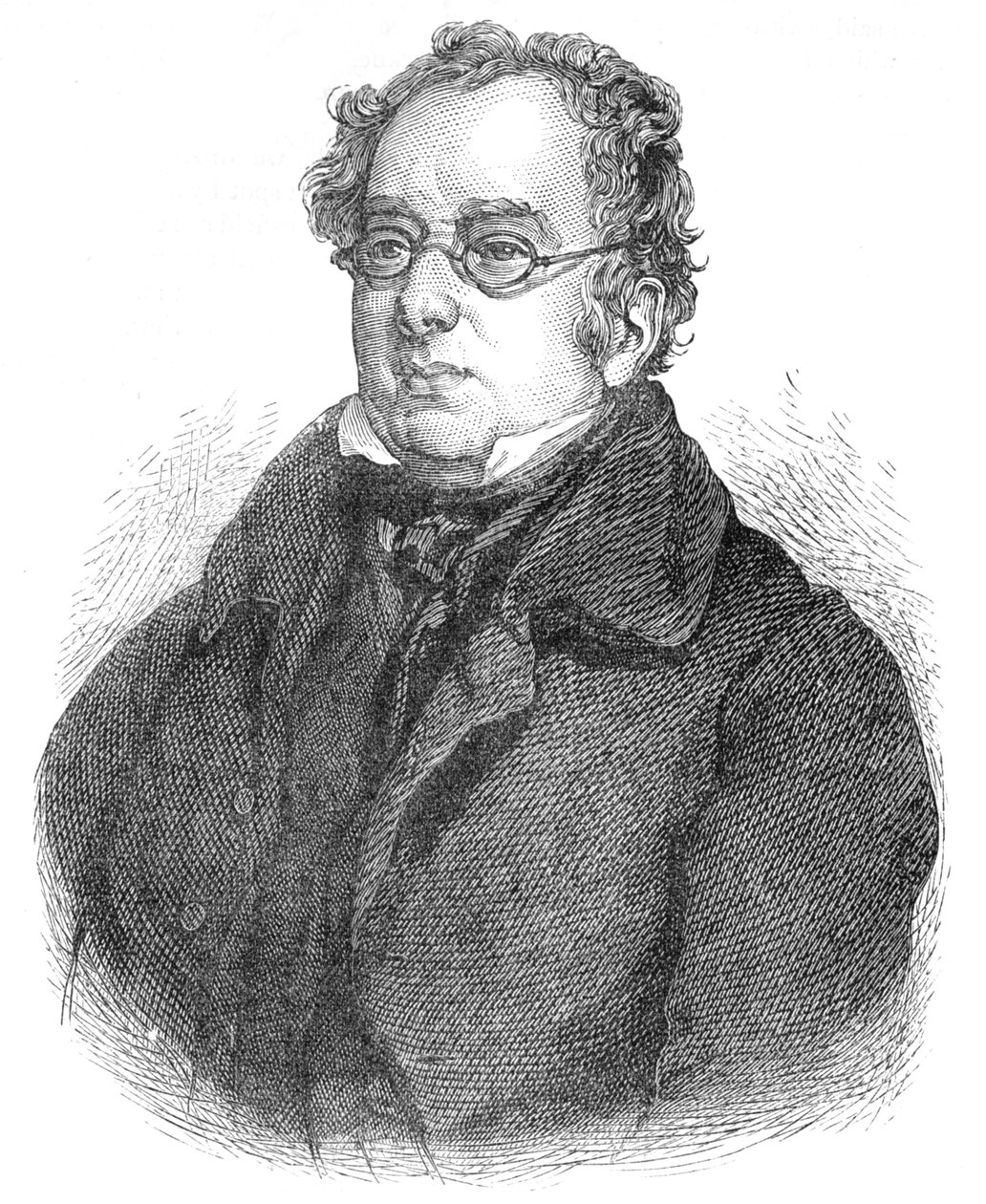 Isaac DIsraeli, brittisk författare och forskare, c1840 1878 av Unbekannt