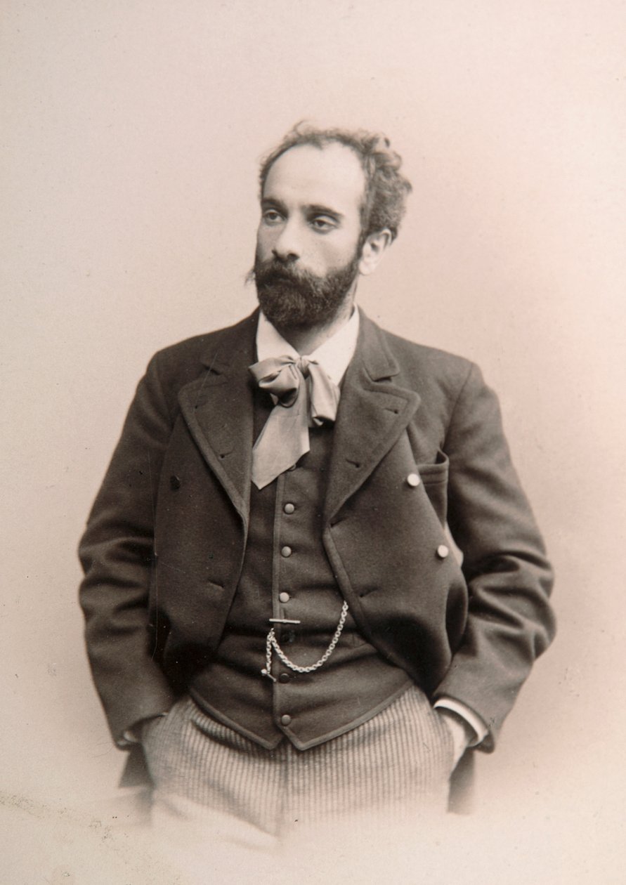 Isaak Levitan, rysk konstnär, c1880-c1890-tal av Unbekannt